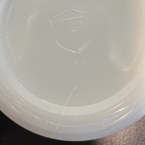 Vtg HOLLY HOBBIE Federal Glass Co Milk Glass Mug ~ Start Each Day in a Happy Way - Picture 13 of 13